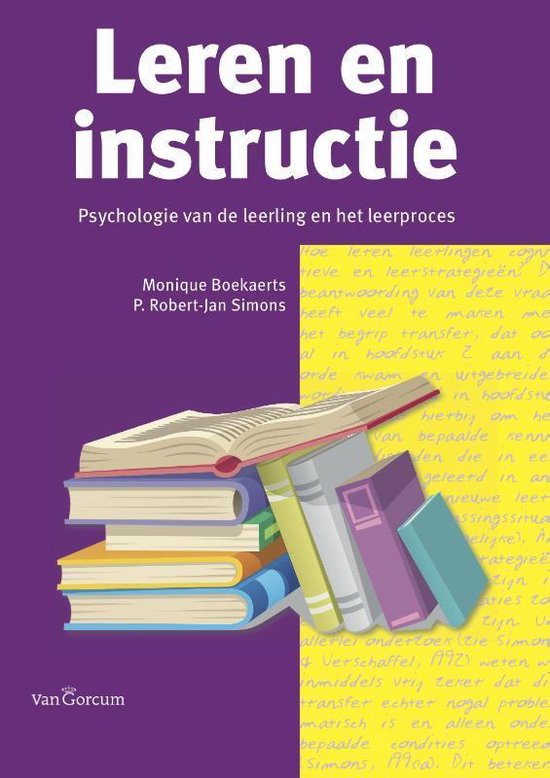 Leren en instructie - M. Boekaerts, P. .R. Simons