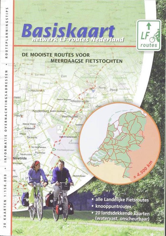 Basiskaart Netwerk Lf - Routes + Map Met 20 Kaarten Op 10 Poly - Art Vouwbladen Met Een Informatieboekje