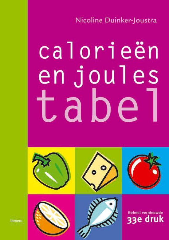 Calorieentabel / Joulestabel - N. Duinker - Joustra