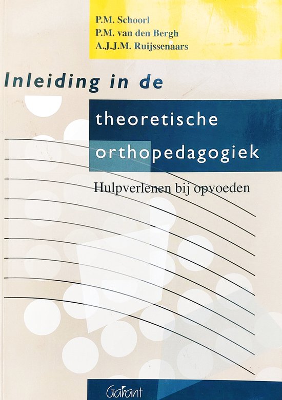 KOP - Serie 21 - Inleiding in de theoretische orthopedagogiek - P.M. Schoorl, P.M. van den Bergh