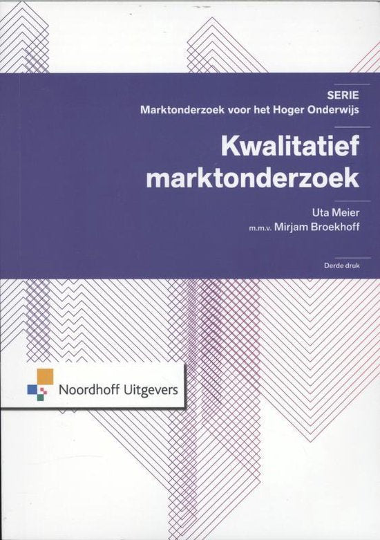 Marktonderzoek voor het Hoger Onderwijs - Kwalitatief marktonderzoek - Uta Meier