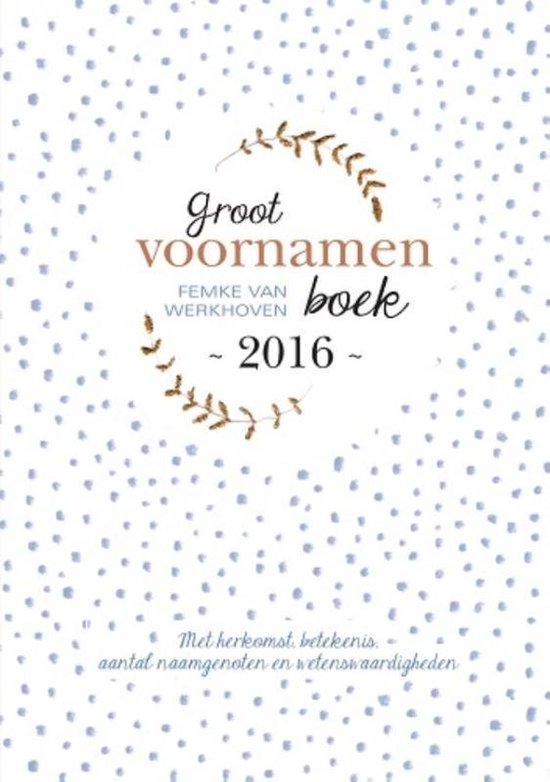 Groot voornamenboek 2016 - Femke van Werkhoven