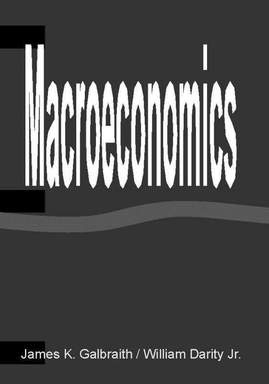Macro economics - J.K. Galbraith, W. Darity
