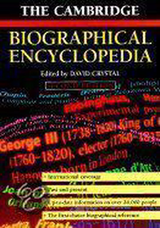 The Cambridge Biographical Encyclopedia - David Crystal