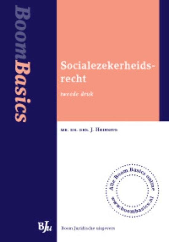 Boom Basics Socialezekerheidsrecht e - Jan Heinsius, Anita Damsteegt