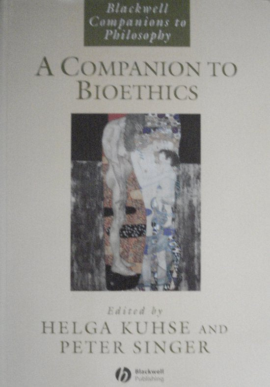 A Companion to Bioethics - P Kuhse, Peter Singer