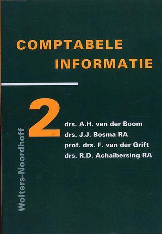Comptabele informatie 2 - A.H. van der Boom