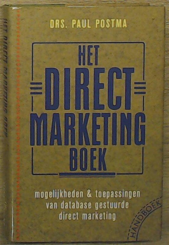 Direct marketing boek - Jan Postma