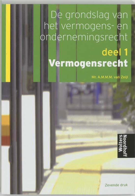 Vermogensrecht deel 1 - A.M.M.M. van Zeijl