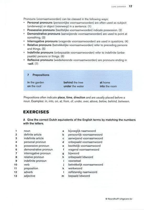 Core grammar - Piet van der Voort