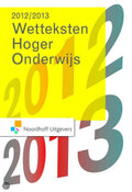 Wetteksten hoger onderwijs 2012 - 2013 - Onbekend