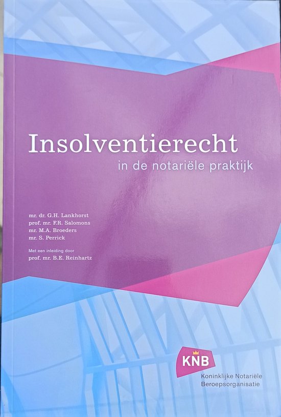 Insolventierecht - G. H. Lankhorst, F. R. salomons