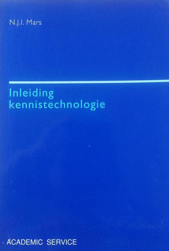 INLEIDING KENNISTECHNOLOGIE - Mars N.J.I.