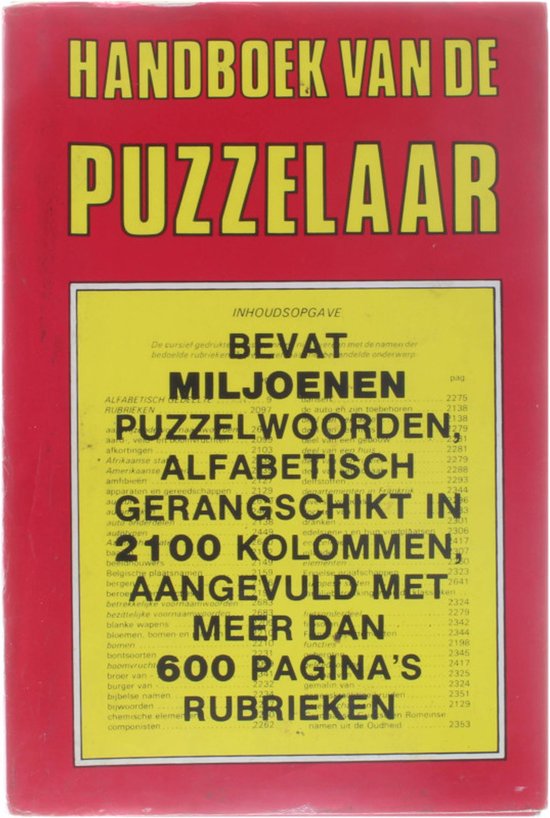 Handboek van de puzzelaar - H.C. van den Welberg