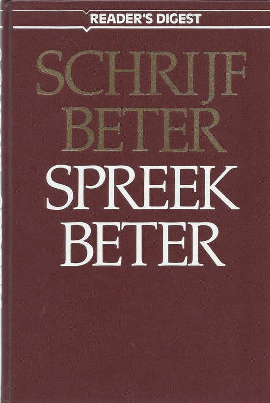 Schrijf beter, spreek beter