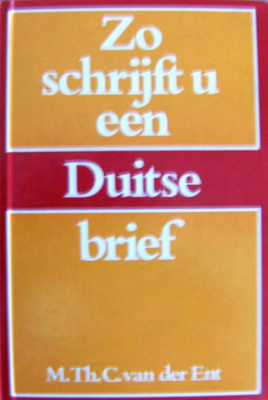 Zo schrijft u een duitse brief - V.D.Ent