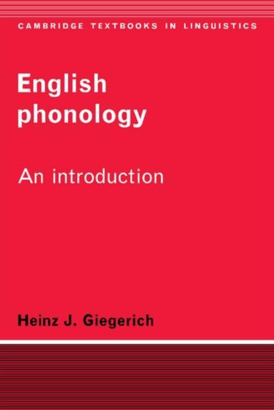 English Phonology 1ed - Heinz J. Giegerich, Heinz J. Geigerich