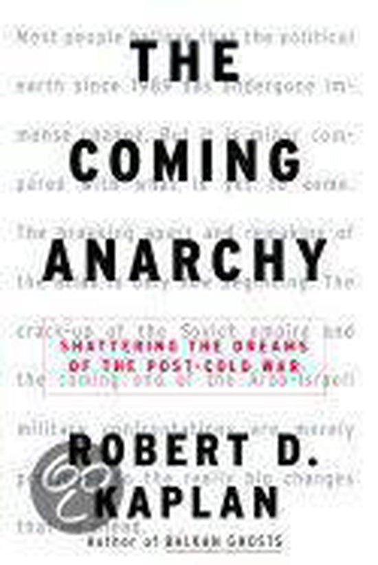 The Coming Anarchy - Robert D. Kaplan