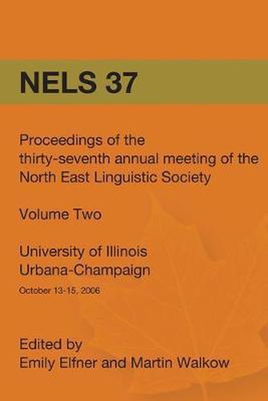 NELS 37 - Martin Walkow Eds, Emily Elfner