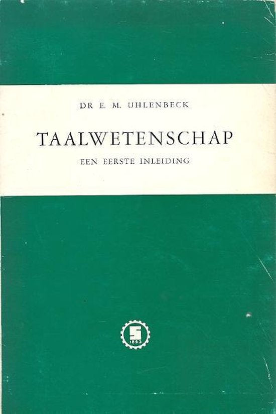 Taalwetenschap - Dr. E.M. Uhlenbeck