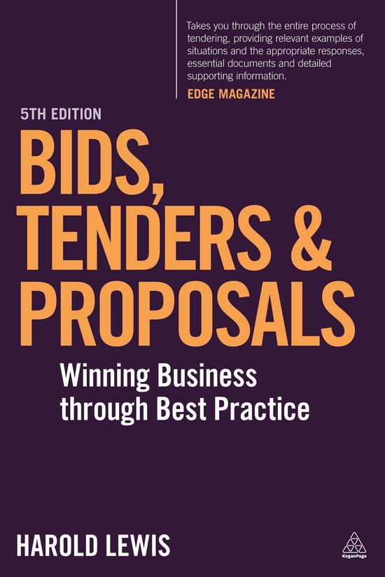 Bids Tenders & Proposals 5Th Ed - Harold Lewis