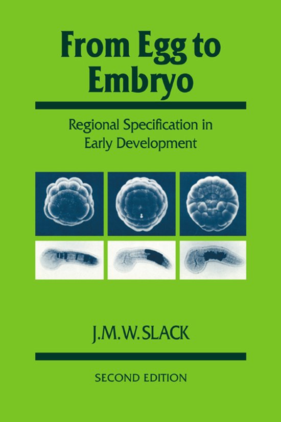Developmental and Cell Biology SeriesSeries Number 26 - From Egg to Embryo - J. M. W. Slack, Jonathan M. W. Slack