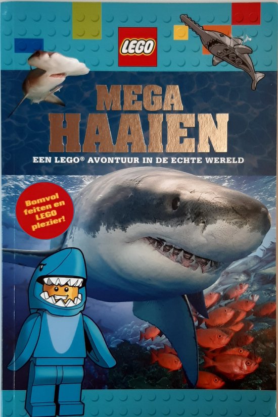 boek - informatief - Mega Haaien - een avontuur in de echte wereld - zee - waterwereld - feiten en - ideeen - LEGO
