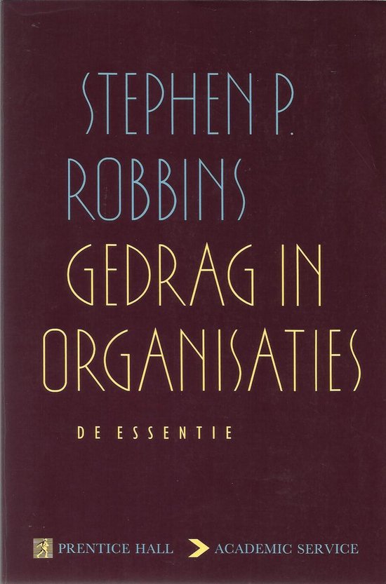 Gedrag in organisaties 2e - Robbins Stephen