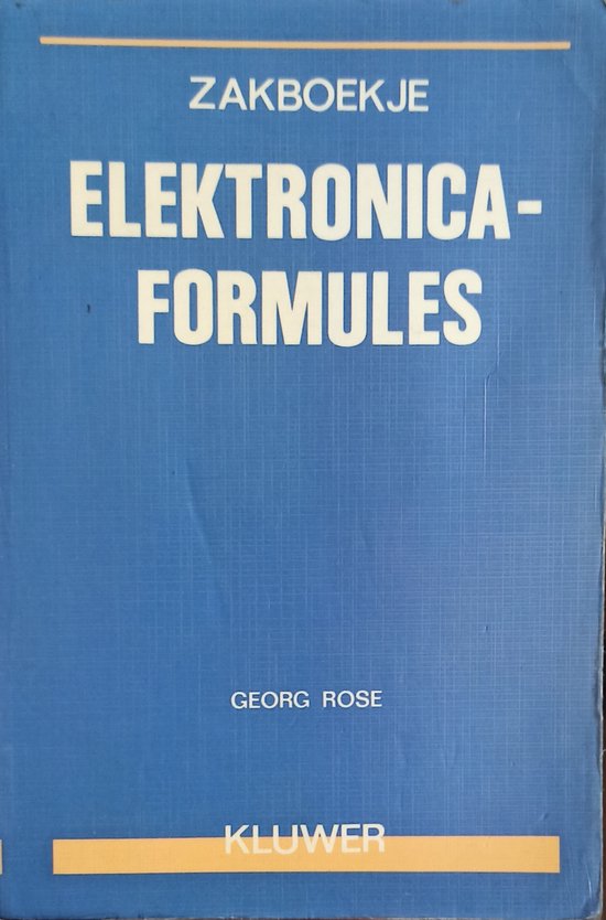 Zakboekje elektronica formules - Rose
