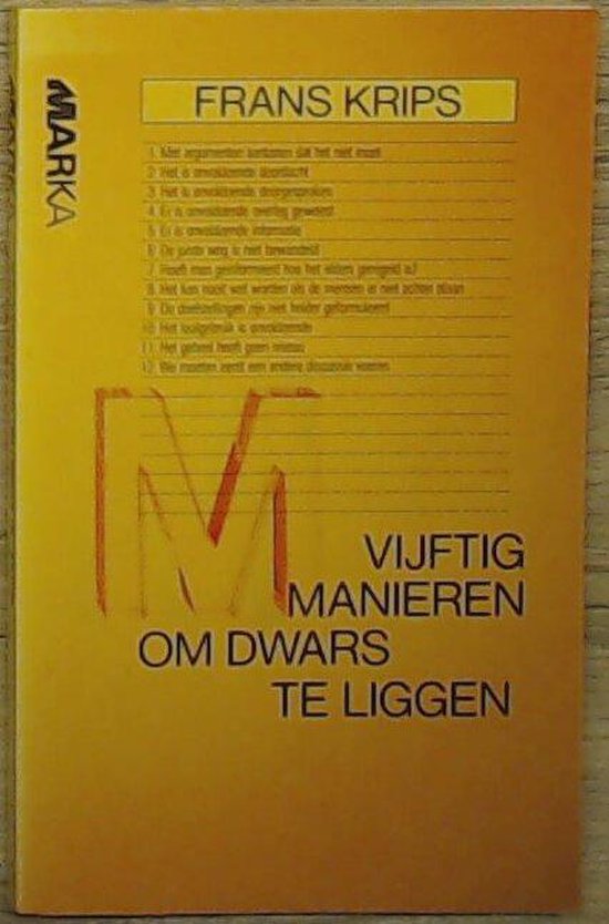 50 manieren om dwars te liggen - Frans Krips
