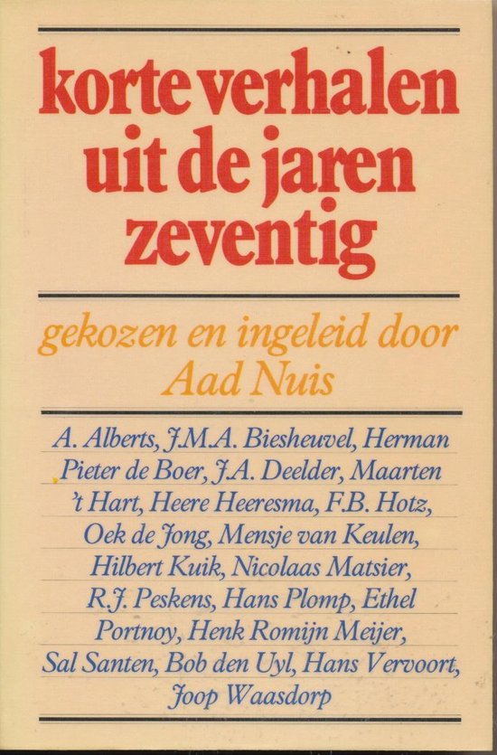 Korte verhalen uit de jaren 70 - Nuis, Onbekend