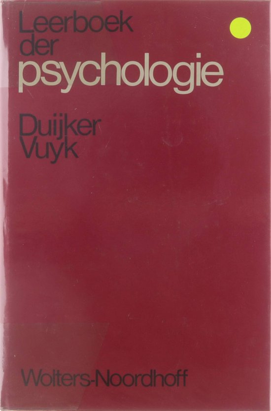 Leerboek der psychologie - H.C.J. Duijker, R. Vuyk