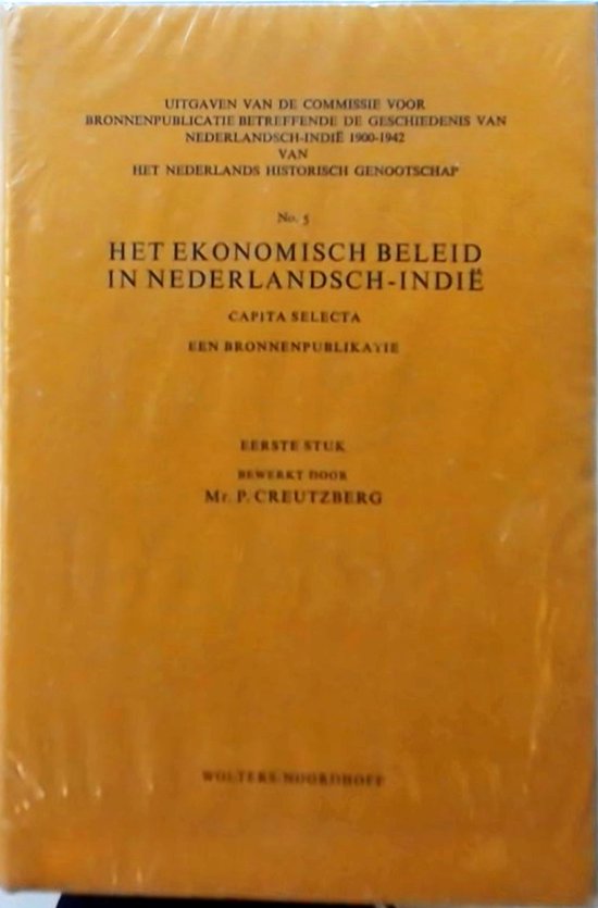 Ekonomisch beleid in ned.indie 1 - Mr. P. Creutzberg