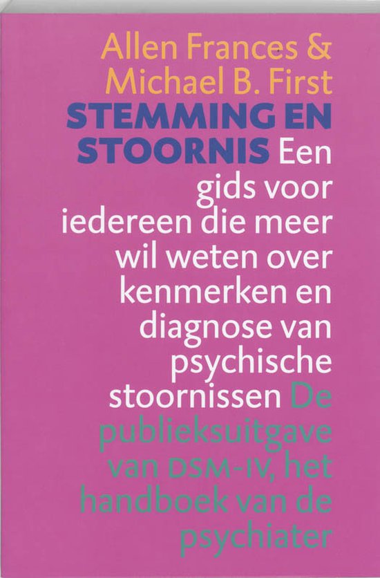 Stemming en stoornis - A. Frances, M.B. First