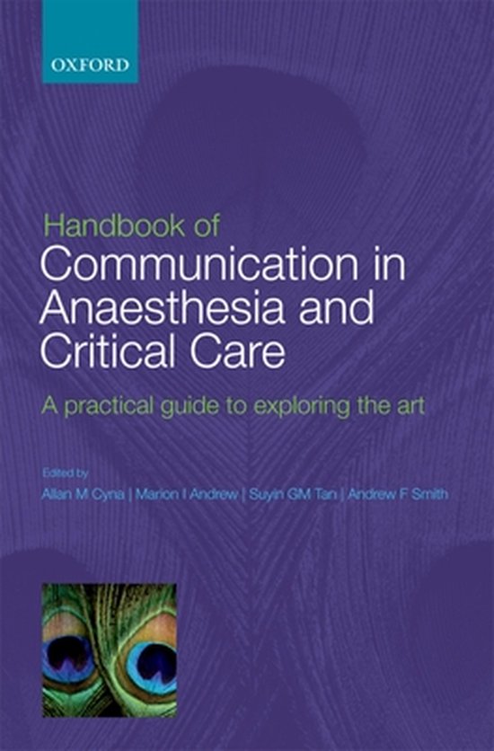 Handbook Of Communication In Anaesthesia - Allan M Cyna, Marion I. Andrew