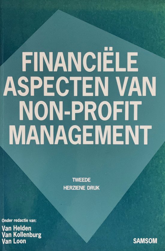 Financiele aspecten van non - profit management - Van Helden